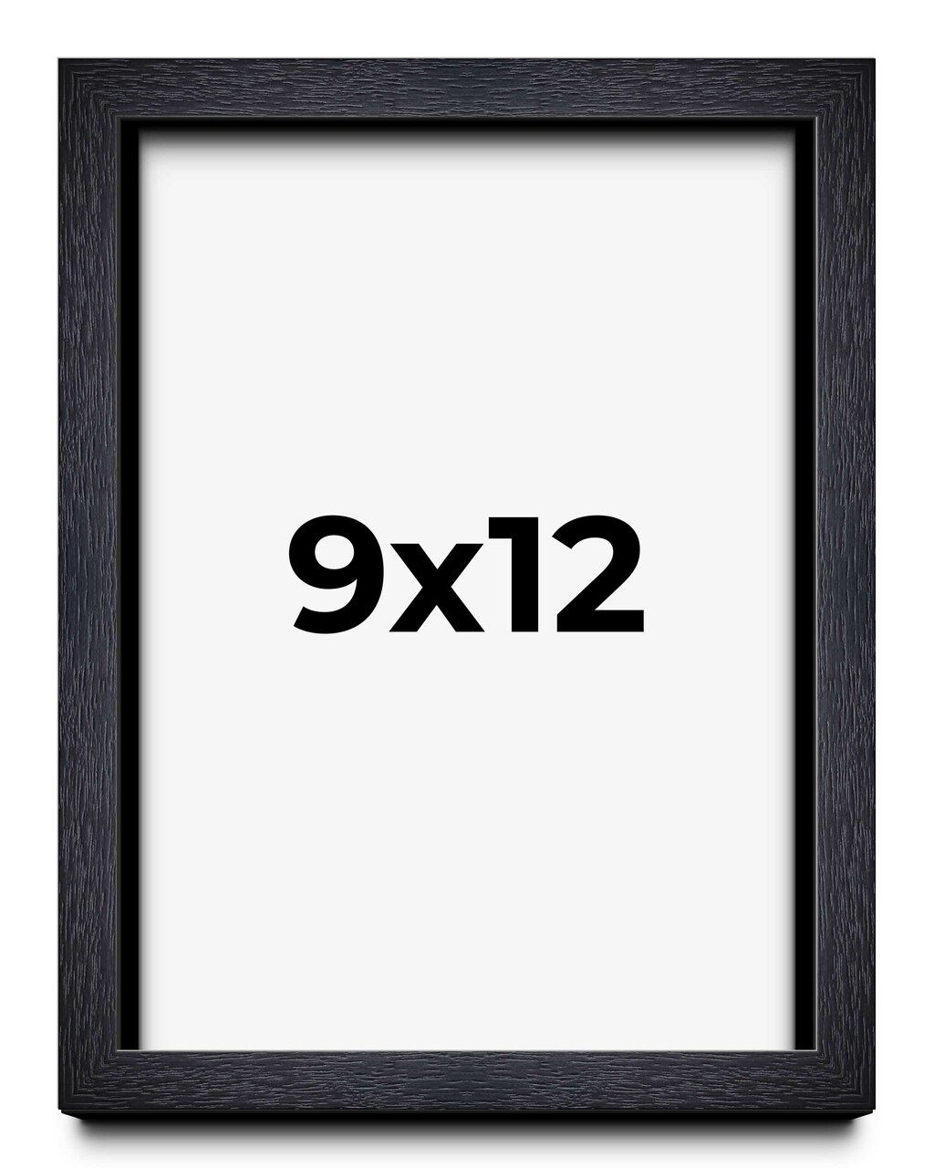 9x12 Shadow Box 1" Depth Black Picture Frame - UV Acrylic, Backing, Hanging Hardware